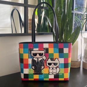 NWT Karl Lagerfeld Paris multicolored handbag